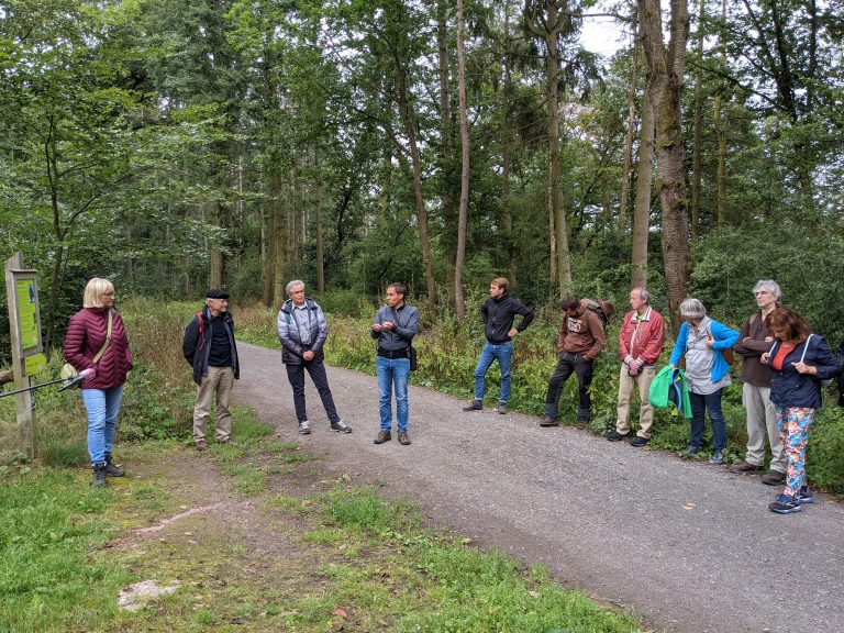 Waldspaziergang mit der Bundestagsabgeordneten Bettina Hoffmann