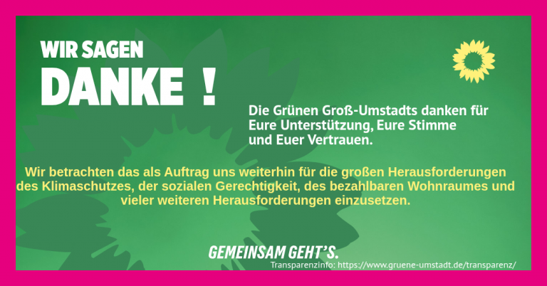 Vielen Dank und herzlichen Glückwunsch!